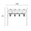 Balmoral Quad Mount Mailbox /w/ Ball Finials, Personalized Door Medallion, Newspaper Box (4 Mailboxes, Posts, 4 Newspaper Boxes, 4 Medallions)-932504270-932304111