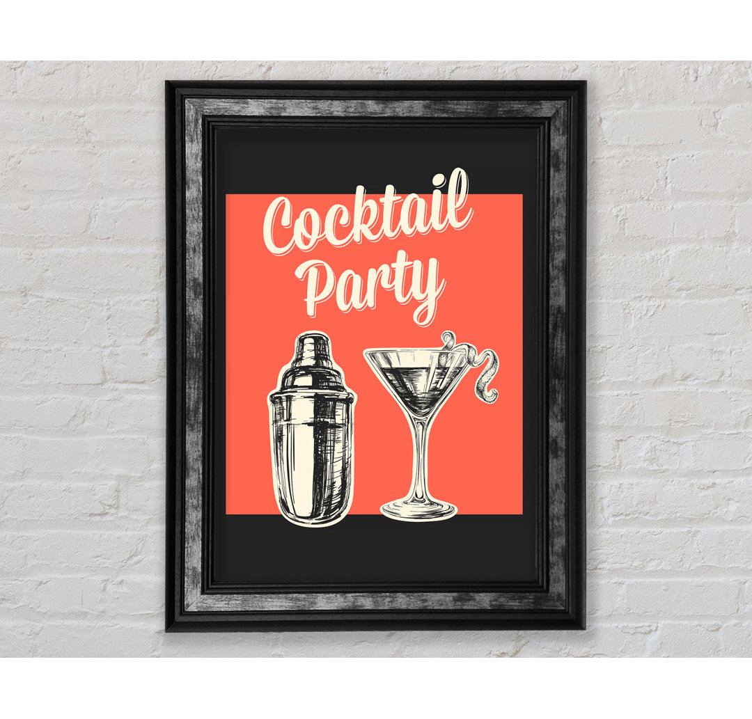 Cocktail Party 1 - Einzelne Bilderrahmen Kunstdrucke