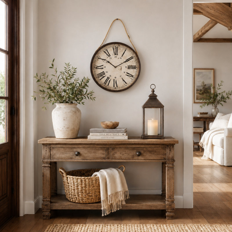 Bale Metal Analog Wall Clock