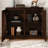 Sideboard Cabinet With 2 Outlet Holes, Buffet Cabinet With Storage, Narrow Side Cabinet For Living Room Entryway Hallway Kitchen-1510845589
