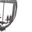 Lustre - 4 lumières en métal, luminaire suspendu avec fonction de chaîne réglable