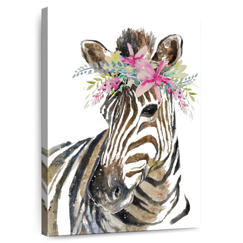 Brampt Crowned Zebra, 39" H x 26" W