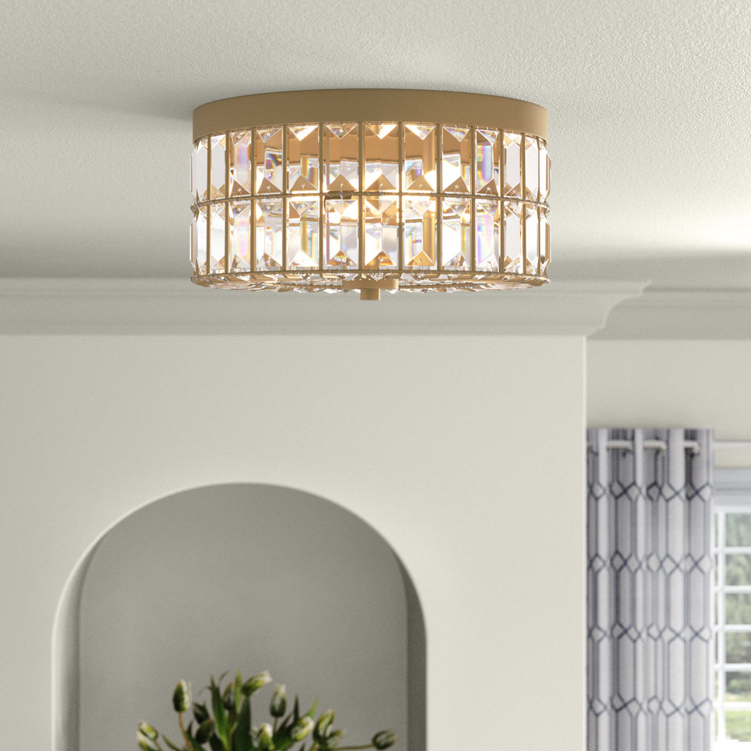 Catara Glass Flush Mount Etta Avenue™