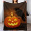 Jeté en flanelle de luxe Glowing Jack O Lante-133004567