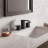 Waterfall Widespread Bathroom Faucet with Drain Assembly-95110731