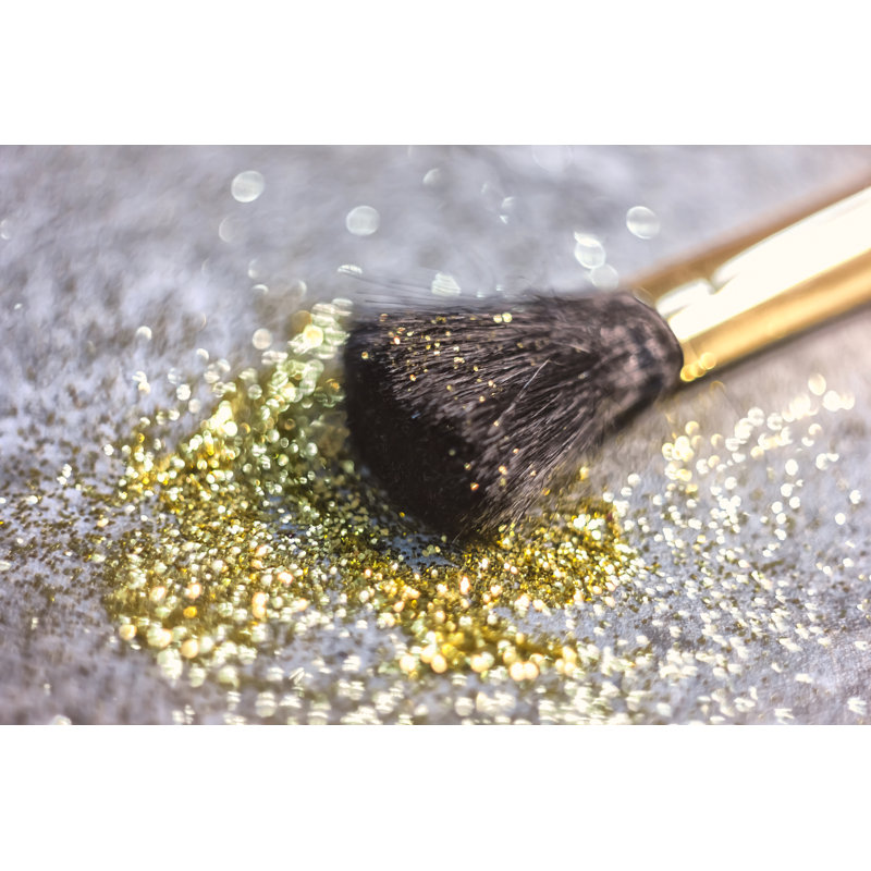 Makeup Brush - Wrapped Canvas Print, 30cm H x 46cm W x 3.8 cm D