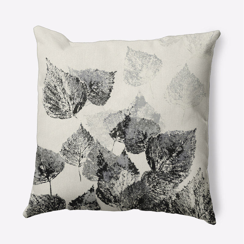 Flipping For Fall Floral Reversible Throw Pillow, Black, 18" H x 18" W x 7" D