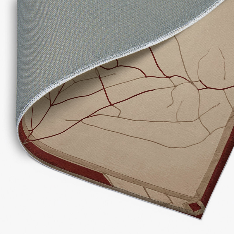 Tapis intérieur et extérieur Linear Echoes, Rectangle 4pi x 6 pi