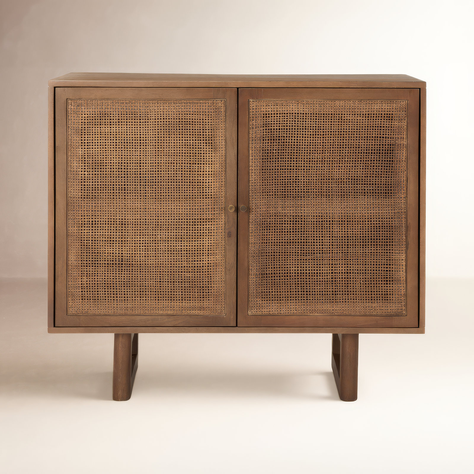 Cinna 2 -Door Storage Cabinet, Medium Brown