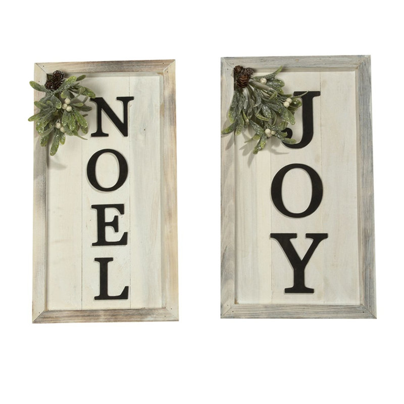 Ensemble de 2 panneaux Ftjoyft et Ftnoelft