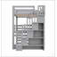 Lit superposé triple pleine grandeur avec escalier de rangement, conception séparée pour une utilisation maximale de l'espace et une durabilité accrue-1717244894