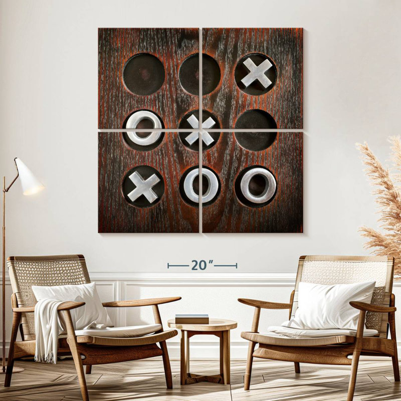 Tic Tac Toe Senne, H 57 po x l 57 po