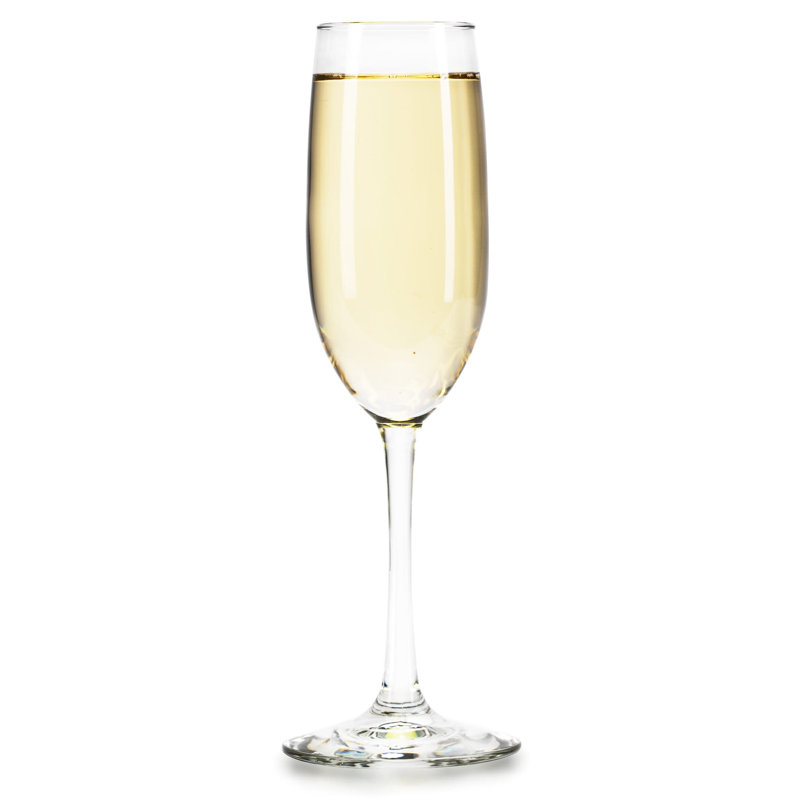 Libbey Vina Flute Glasses, 8-ounce, Set of 12