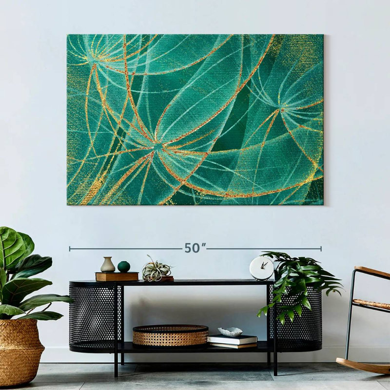 Avery Abstract Dandelions, 34" H x 51" W
