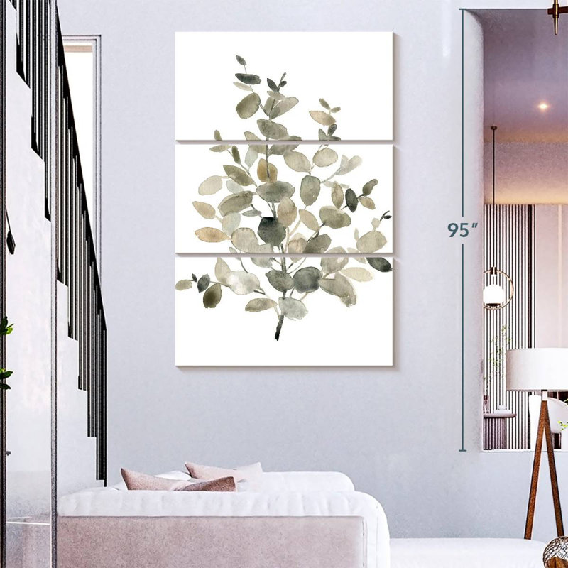 Harnek Neutral Eucalyptus II, 74" H x 48" W