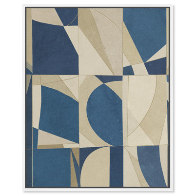 Blue Pieces Blue Decor Canvas Print by Notoriart