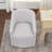 25" Wide Modern No Assembly Linen Barrel Back Upholstered Dining Armchair with Interchangeable Casters & Fixed Feet-1416628317