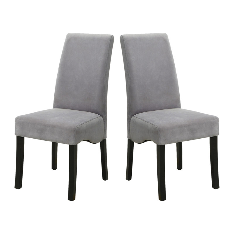 Ensemble de 2 chaises d'appoint rembourrées en velours