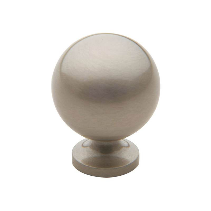 1" Diameter Round Knob, Satin Nickel