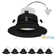 NUWATT 6 Pack, Black MR16 LED Retrofit Recessed Lighting 4 Inch, 12V LED Light 5CCT Selectable 2700K/3000K/3500K/4000K/5000K 660LM 10W Dimmable, MR16 GU5.3 LED Bulb Low Voltage 75W Halogen Replacement