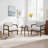 Modern Solid Wood Accent Chair Arm Chair with Adjustable Backrest 360° Rotating-995479891