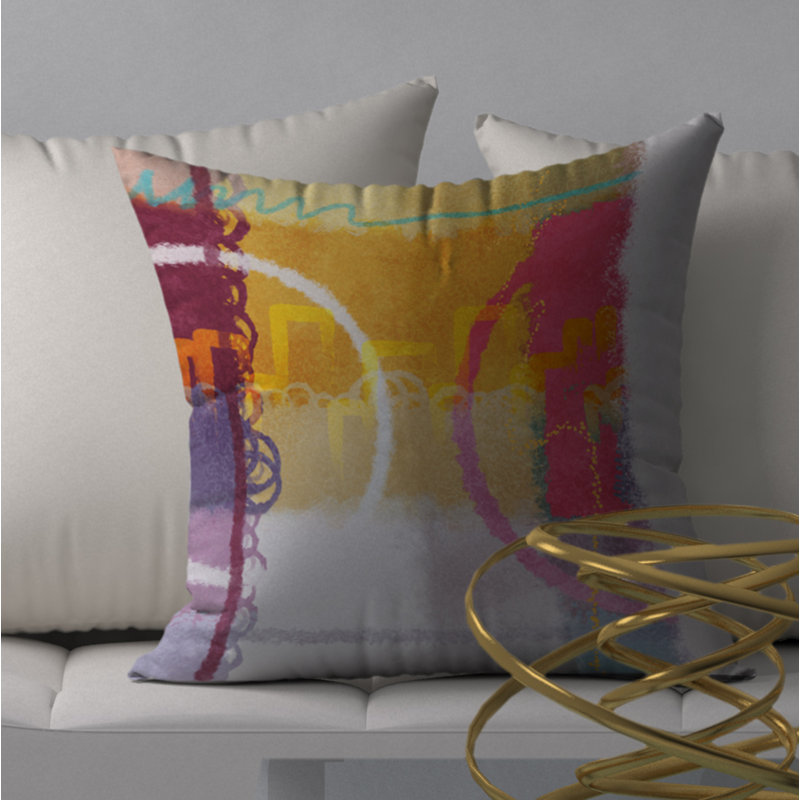  Housse et insert de coussin carré Grand Miracle, 18" x 18"