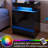 Lehat Night stand with LED Light (Set of 2), Modern LED Side Table for Bedroom, Living Room-1414755303