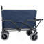 Chariot pliant 3 en 1 avec banquette et plateau de table rabattable à l'arrière, capacité de 500 lb, roues tout-terrain pour une utilisation polyvalente-124641919