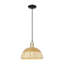 Cidalino - Mini-luminaire suspendu à cordon 1 lumière avec abat-jour tressé - Abat-jour-2129555815-2129555822