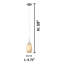 Luminaire suspendu cylindrique simple à 1 lumière Kepley