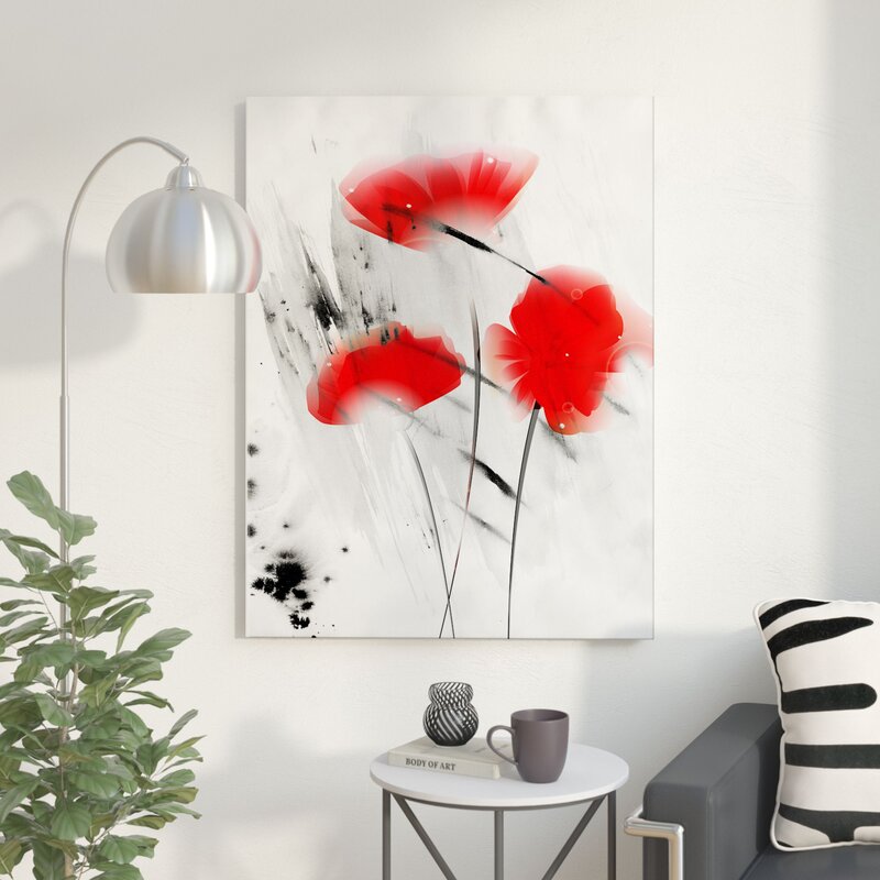 Painted Petals III On Canvas by Tristan Scott Graphic Art