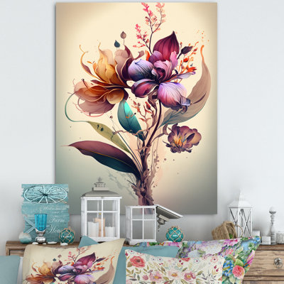 «Orchid Floral Design I», reproduction sur toile