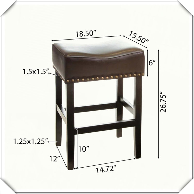 Ensemble de 2 tabourets de comptoir sans dossier Ensemble pratique, durable, élégant, fonctionnel, compact, confortable