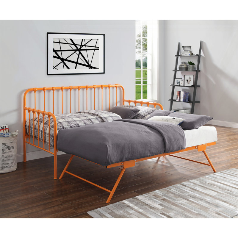 Lit de jour avec couchette relevable, Orange
