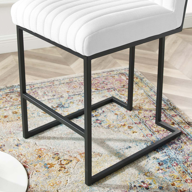 Tabouret de bar Indulge, Tabouret de bar (siège d'une hauteur de 26,5 po), Mélange de polyester beige, 2