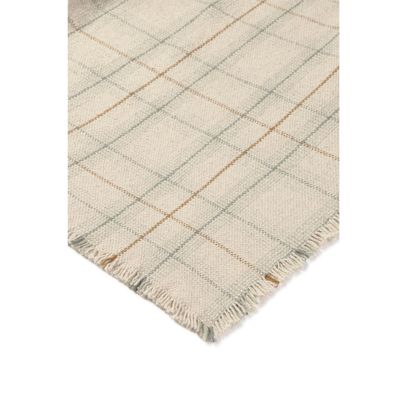 Wouf Wouf! Throw Blanket, Blue Sage/Ochre