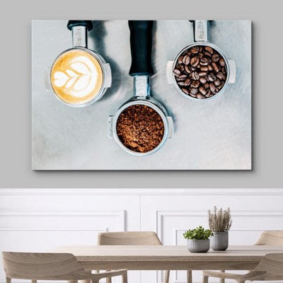 Barista espresso café moulu haricots nourriture et cuisine photographie murale décoration rustique