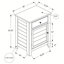 Table de chevet avec tiroir et porte d'armoire - Table d'appoint transitionnelle de 25 po de hauteur pour chambre à coucher, salon ou entrée-1157501300