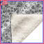 Couvertures à motif floral noir et blanc-133729104