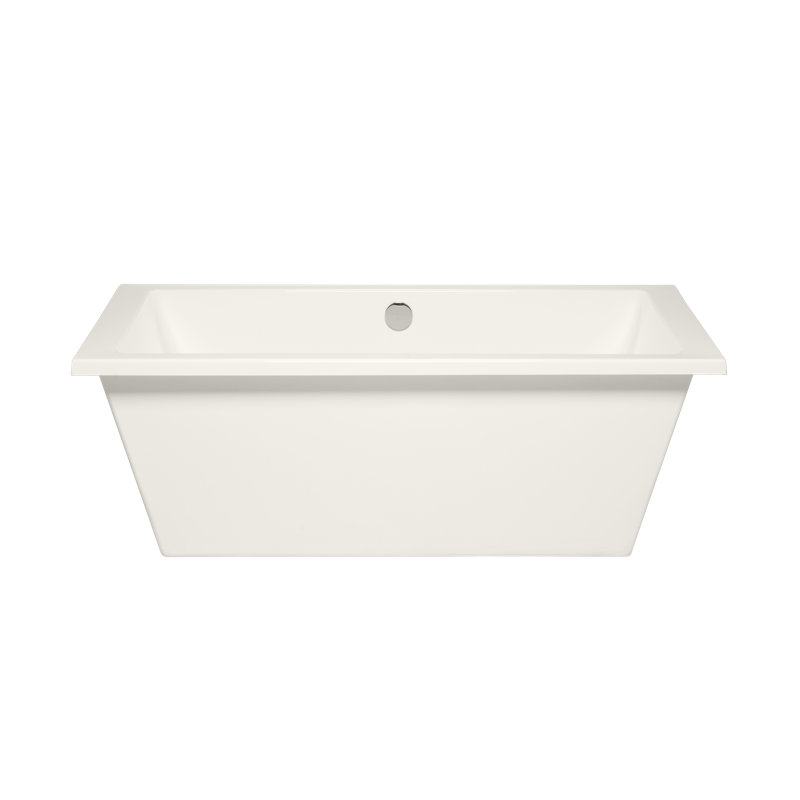 Rincon 66" x 36" Freestanding Soaking Acrylic Bathtub, Biscuit