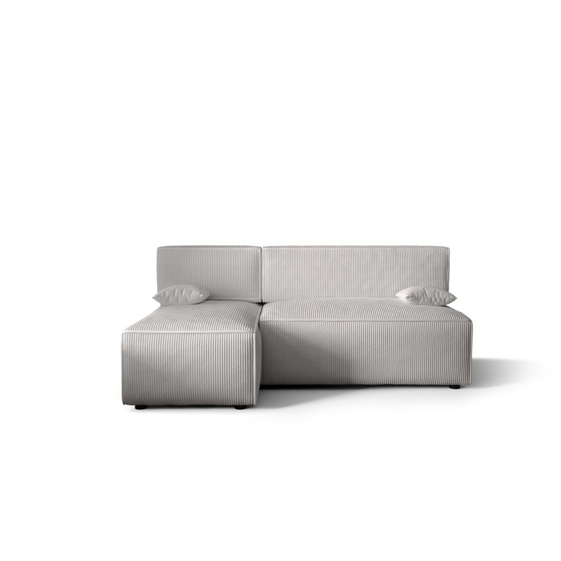 Bertwald 3 Seater Corner Sofa , Left -sided, White