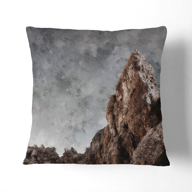 Square Throw Cushion, Black, 40cm H x 40cm W x 15cm D