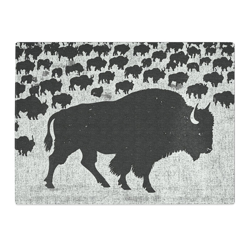 Bison Stamp Vol.2  Glass Chopping Board
