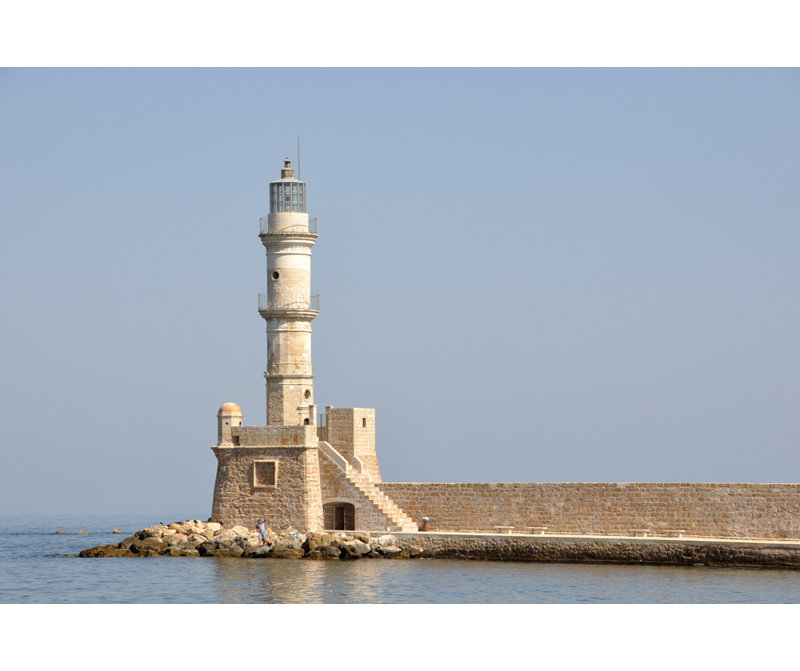 Phare de La Canée, Crète, Grèce, H 12 po x l 18 po
