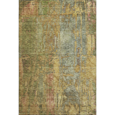 Premium Machine Washable Mayfield AMF2236 Abstract Rug