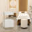Utility Cart with Storage Drawer and Cabinet, Rolling Trolley with Metal Frame