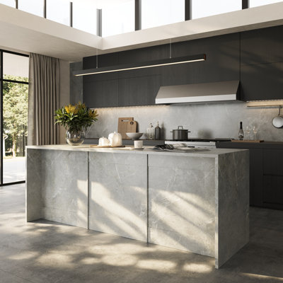 94.5"W Large Kitchen Island Double Side