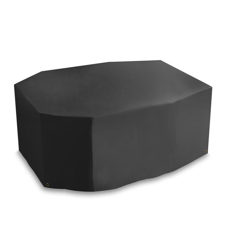 Dakota Outdoor Patio Dining Set Cover, Black