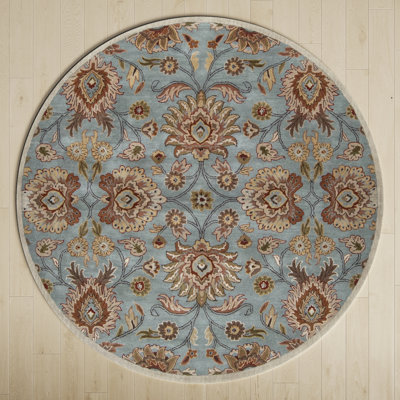 Arden Medium Gray Hand-Tufted Wool Floral Rug