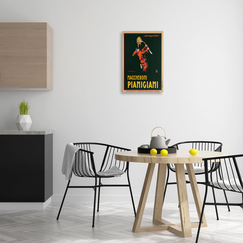 Art mural rétro sur toile Maccheroni, par Vintage Poster bp-792_CN, H 24 po x l 16 po